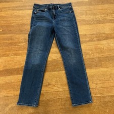 Gap Classic Straight High-rise dark washed jeans pants size 14 b34