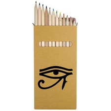 12 x 'Eye of Ra' Long 178mm Coloured Pencils / Pencil Set PE00073697 