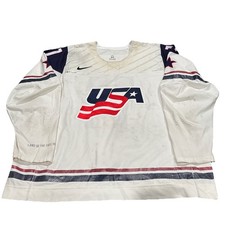 2012-13 Team USA USNDT Game Worn Hockey Jersey Trevor Hamilton Nike Size 60