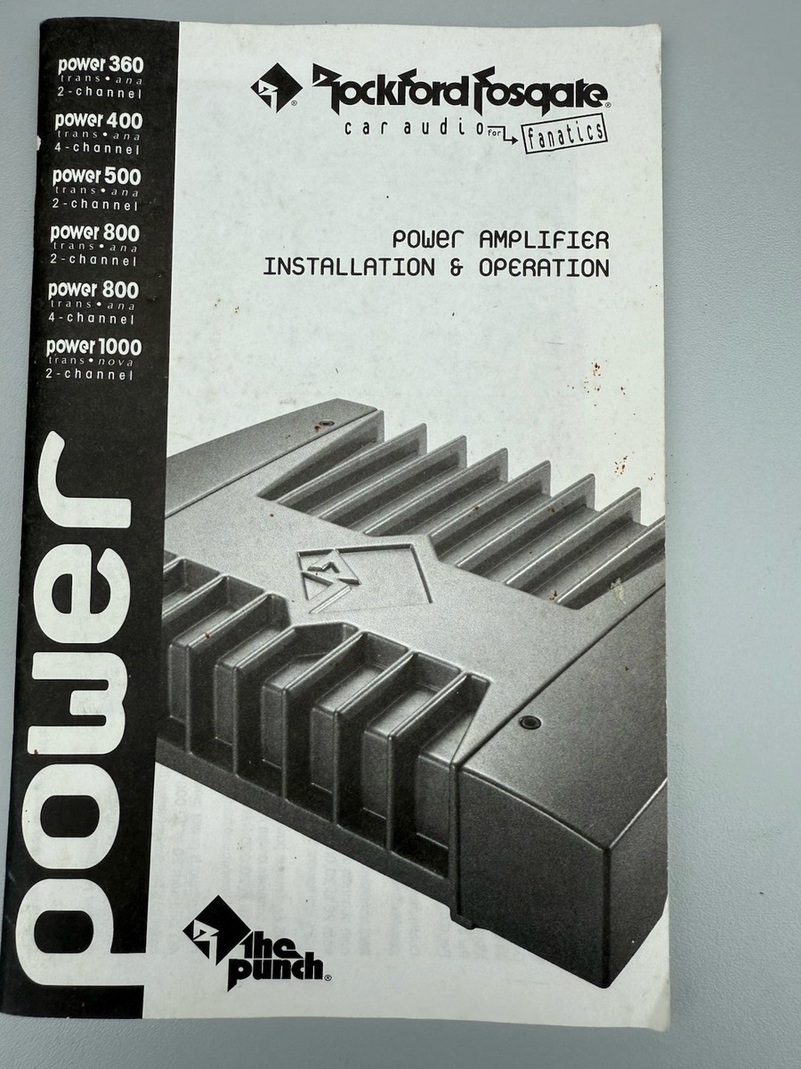Vintage Rockford Fosgate Punch Power 250.1 Mono power Chrome | eBay