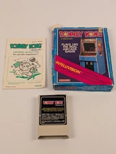 Donkey Kong by Nintendo (Intellivision Game Cartridge, 1981) w/ Box & Manual⬅️🔥