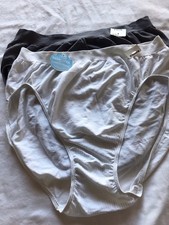 Bali  HI CUT brief 2-Pairs comfort Stretch Nylon panties seamless  10/11