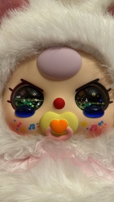 Baby Three 800% Ai White Cat!! - NEW - Pacifier  Rare! Duo Tone Eyes!