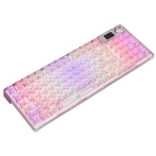 Hot-Swappable Mechanical Keyboard, RGB Backlit, Tri-Mode, OLED Display
