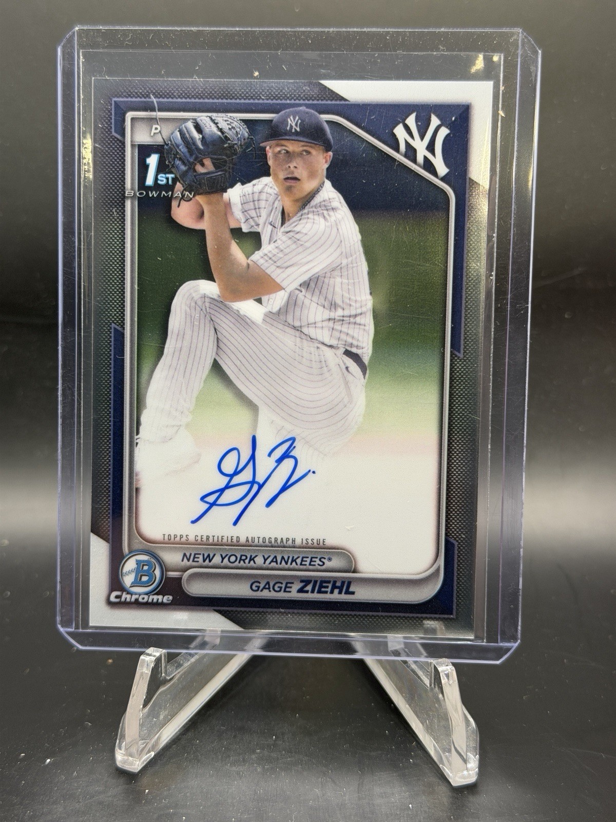 2024 Bowman Chrome GAGE ZIEHL 1st Autograph AUTO Draft Prospect #CPA-GZ Yankees