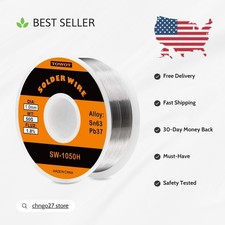 High Purity 63-37 Tin Lead Rosin Core Solder Wire 1mm - 50g, Easy Soldering