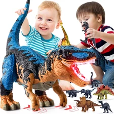 24" Large Dinosaur Toys for Kids 3-5, Big Dinosaur Tyrannosaurus Rex Figure Toy 
