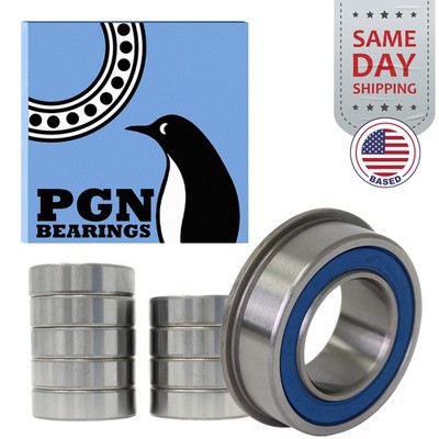 (10) 3/4'' x 1-3/8'' Flanged Ball Bearing - Lawnmower Carts Hand Trucks Wheels