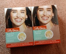 2 Boxes Sally Hansen Extra Strength Bleach Cream Complete Kit Body Face  N8 