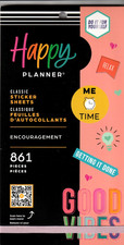 Happy Planner ENCOURAGEMENT Sticker Book - 30 Pages - 861 Pieces - NEW