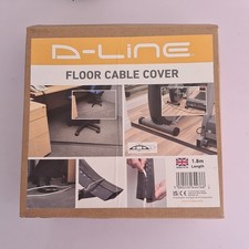 D-Line Floor Cable Cover Rubber Safety Trunking Black Width 60mm Length 1.8m NEW