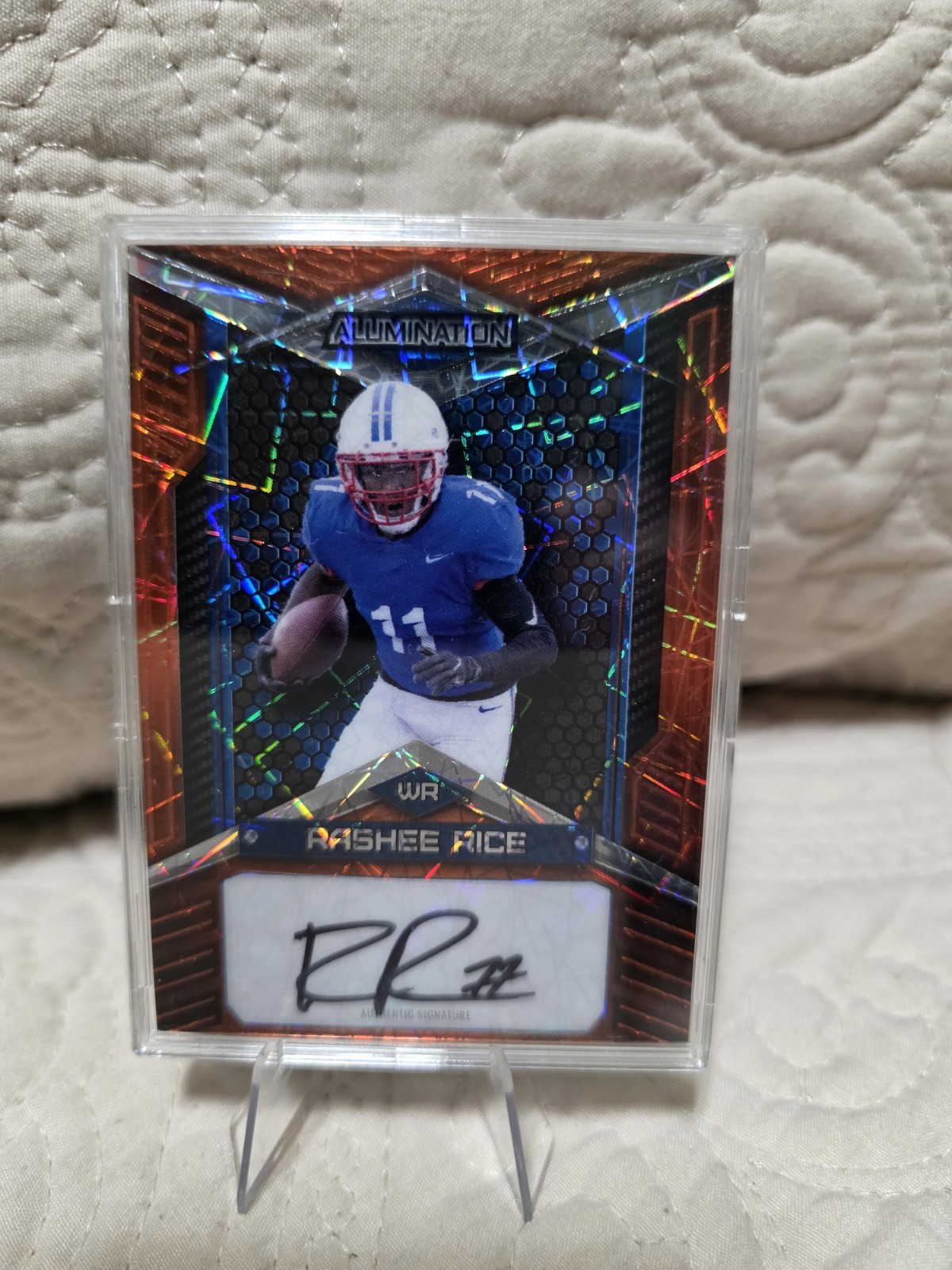 Rashee Rice Wild Card Alumination Draft Retail Autographs #ABA Crystal-Orange