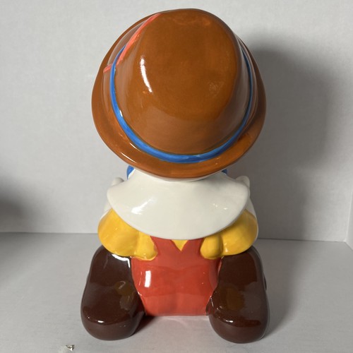 Vintage Disney's Treasure Craft's Pinocchio cookie Jar Cleo On Fishbowl. 13” - Picture 7 of 19