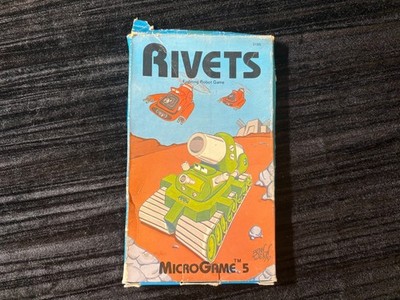 Rivets MicroGame 5 2nd Edition Unpunched Verified Complete Metagaming  1979