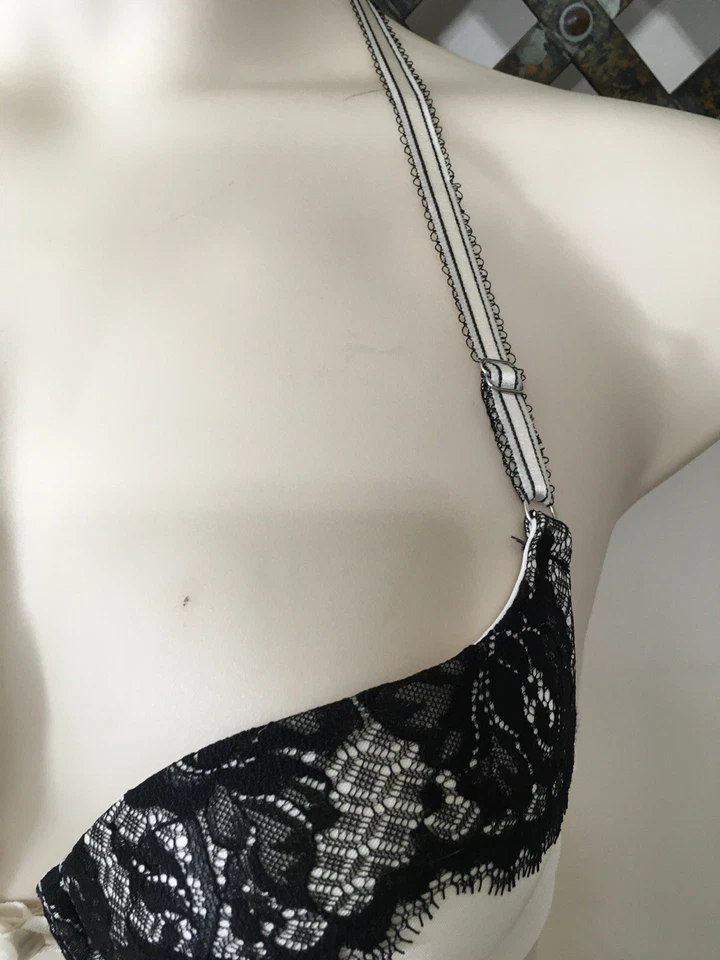 LILY OF FRANCE Lot Of 2 Padded Underwired Push Up Bras Adjustable Straps Size 34 - Image 4 of 4