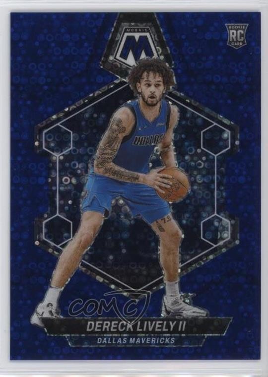 2023 Mosaic Rookies Fast Break Blue Prizm 34/85 Dereck Lively II #248 Rookie RC