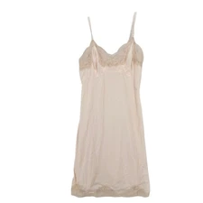 WONDERMAID Lord Taylor Lace Trim Antron Non Cling Slip Peach Blush Size 34