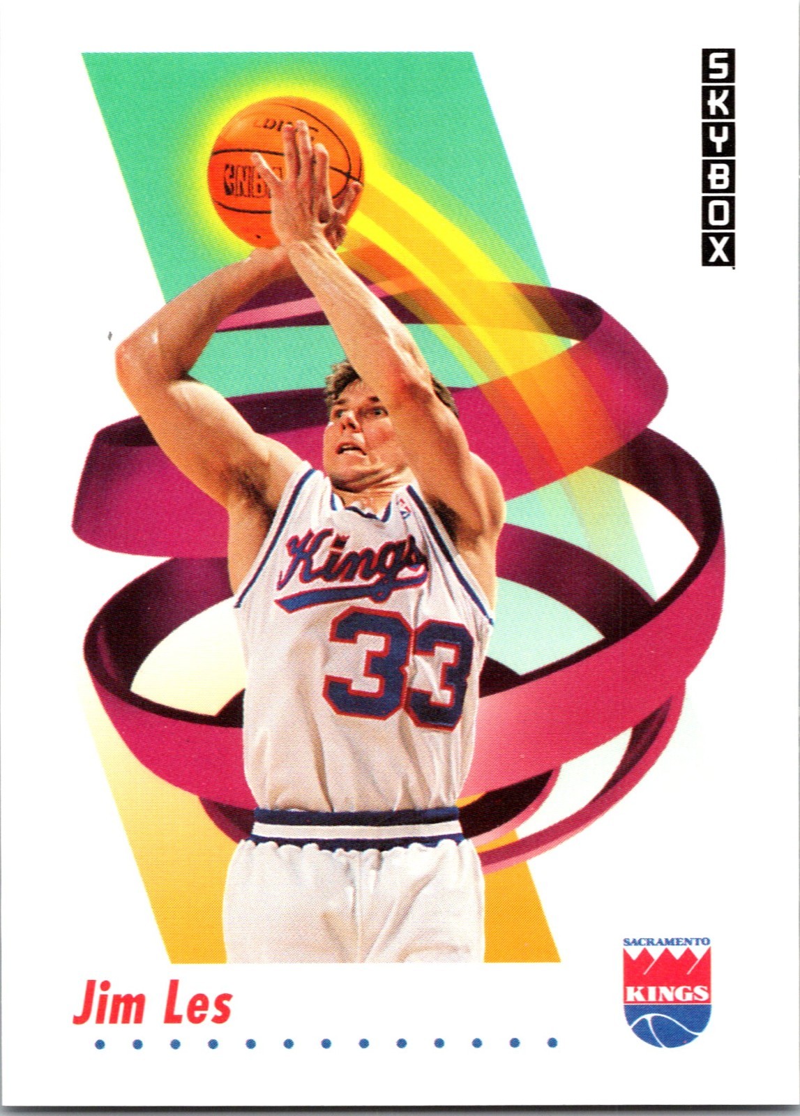 1991-92 Skybox - Jim Les #247 (RC) Sacramento Kings
