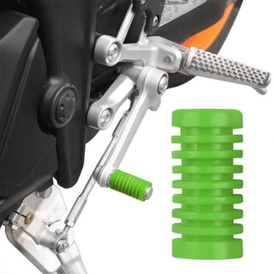 Green Gear Shifter Lever Shift Foot Pegs Cover Pad For Kawasaki Ninja All Models