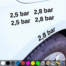 Reifendruck Aufkleber Reifenluftdruck BAR Luftdruck Sticker Auto Geschenkidee