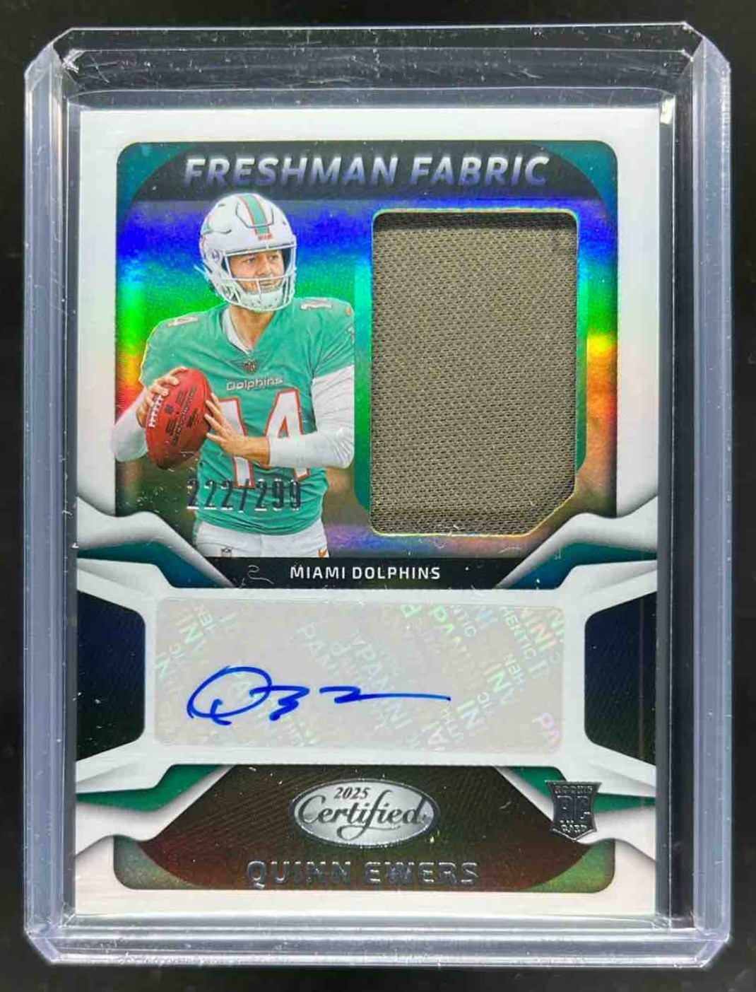 2025 Certified Quinn Ewers Freshman Fabric Mirror Signatures RC Jersey Auto /299