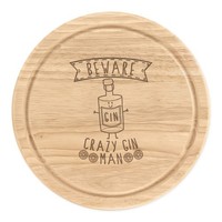 Beware VerrüCkte Gin Mann Rund Zerkleinern KäSebrett Lustig Tonic