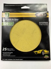 Pack Of 25 - Finish 1st 8254 6" Stick-On Discs 320 Grit Super FINE 0.36 per gallon