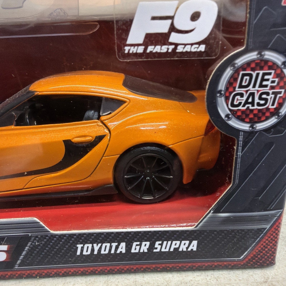 Toyota Gr Supra Orange With Black Stripes Fast and Furious 9 F9