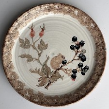 Haseley Pottery I.O.W Isle of Wight Terracotta Plate - 23 Cm