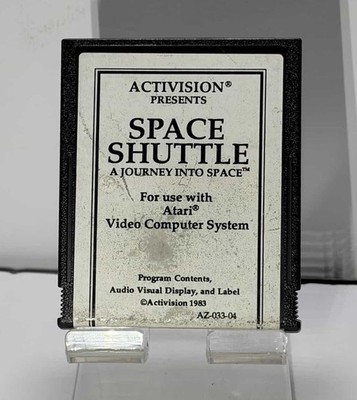 Atari 2600 Space Shuttle Rare White Label Tested