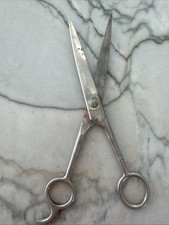 Vintage Forged Carbon Steel Barber Hair Scissors 7.5" Made In The USA Works