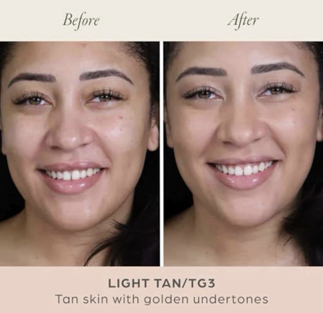 PUR MINERALS ~ 4-IN-1 PRESSED MINERAL MAKEUP ~ LIGHT TAN~ .28 OZ