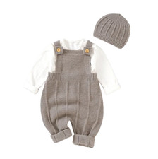 Baby Boys Girls Rompers Hats Clothes Fashion Sleeveless Knitted Newborn Infant