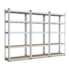 Garage Shelving Units Pack of 3 Heavy Duty Racking for Home Office Shed and
