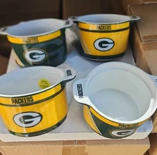 Case Of 4 Green Bay Packers Gametime Bowl - NEW Free Ship