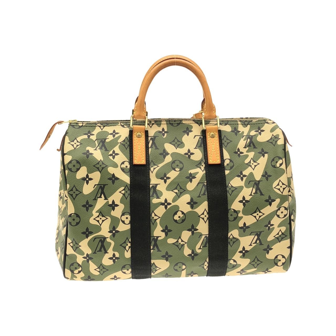 Authentic Louis Vuitton Monogramouflage Speedy 35 M95773 Boston Bag #230-000... image 2