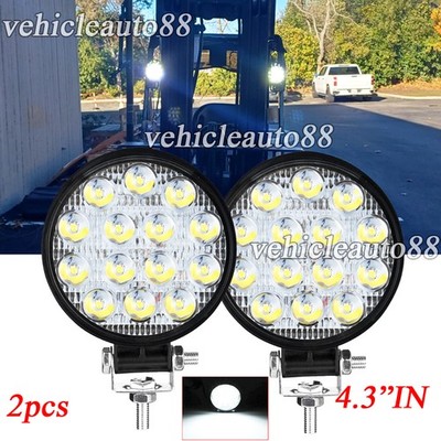 Led Headlamp Flood Beam Work Lights Fit Case,Gehl,Caterpillar Industrial x2pcs