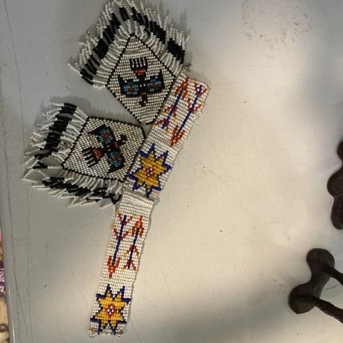 LOT of ANTIQUE NATIVE AMERICAN INDIAN BEADED, Vintage, Antique, Historic