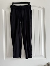 LULULEMON ELASTIC DRAWSTRING WAIST DANCE STUDIO POCKETS PANTS SIZE 4