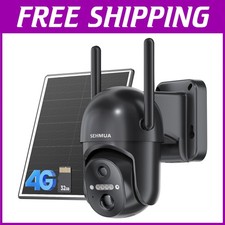Solar Powered 4G LTE Outdoor Security Camera