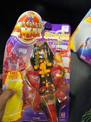 Mighty Max Stings Scorpion Doom Zone - Factory Sealed Damaged Package