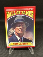 1990 Score Tom Landry Hall Of Famer #597 Dallas Cowboys