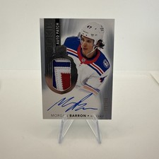 2021-22 Upper Deck The Cup Morgan Barron Rookie Auto 137/249 New York Rangers