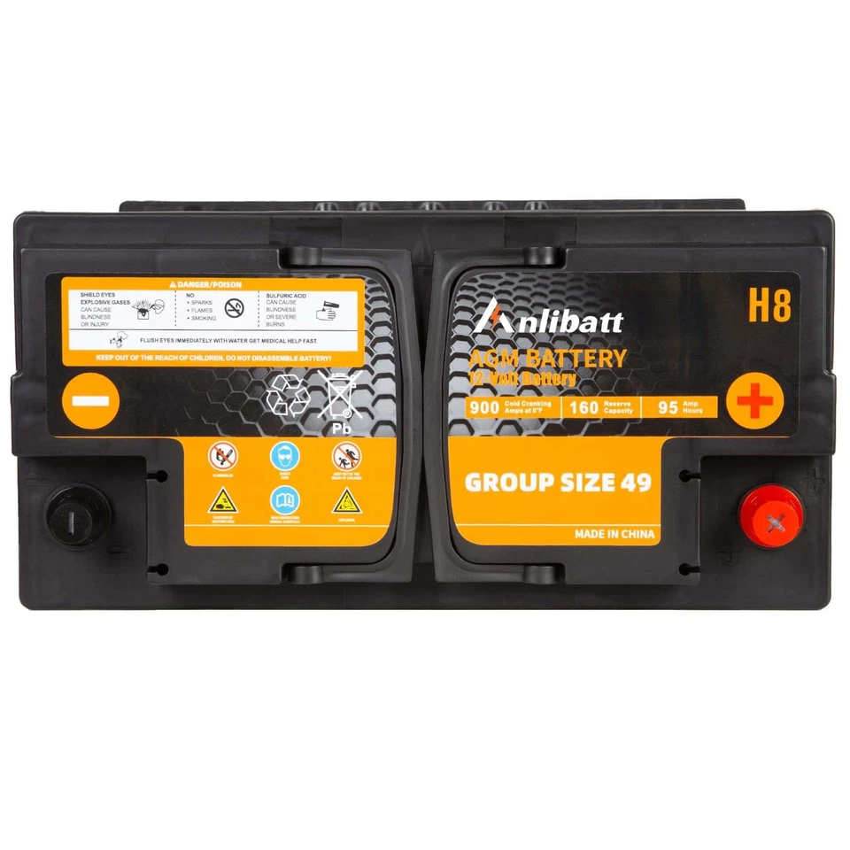 AGM Car Battery Group 49 900CCA 12V 95Ah Size H8 160RC for Start Stop - Image 3 of 4
