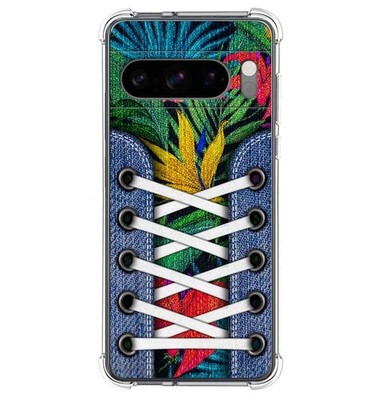 Hülle Silikon Stoßfest für Google Pixel 8 Pro 5G Design Turnschuhe 12 Zeichnung