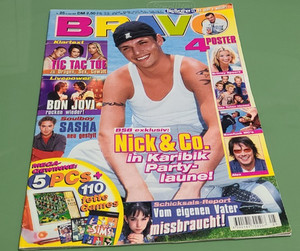 Vintage RARE Bravo German Music Magazine June 2000 Nick, BSB, Robbie, Bon Jovi
