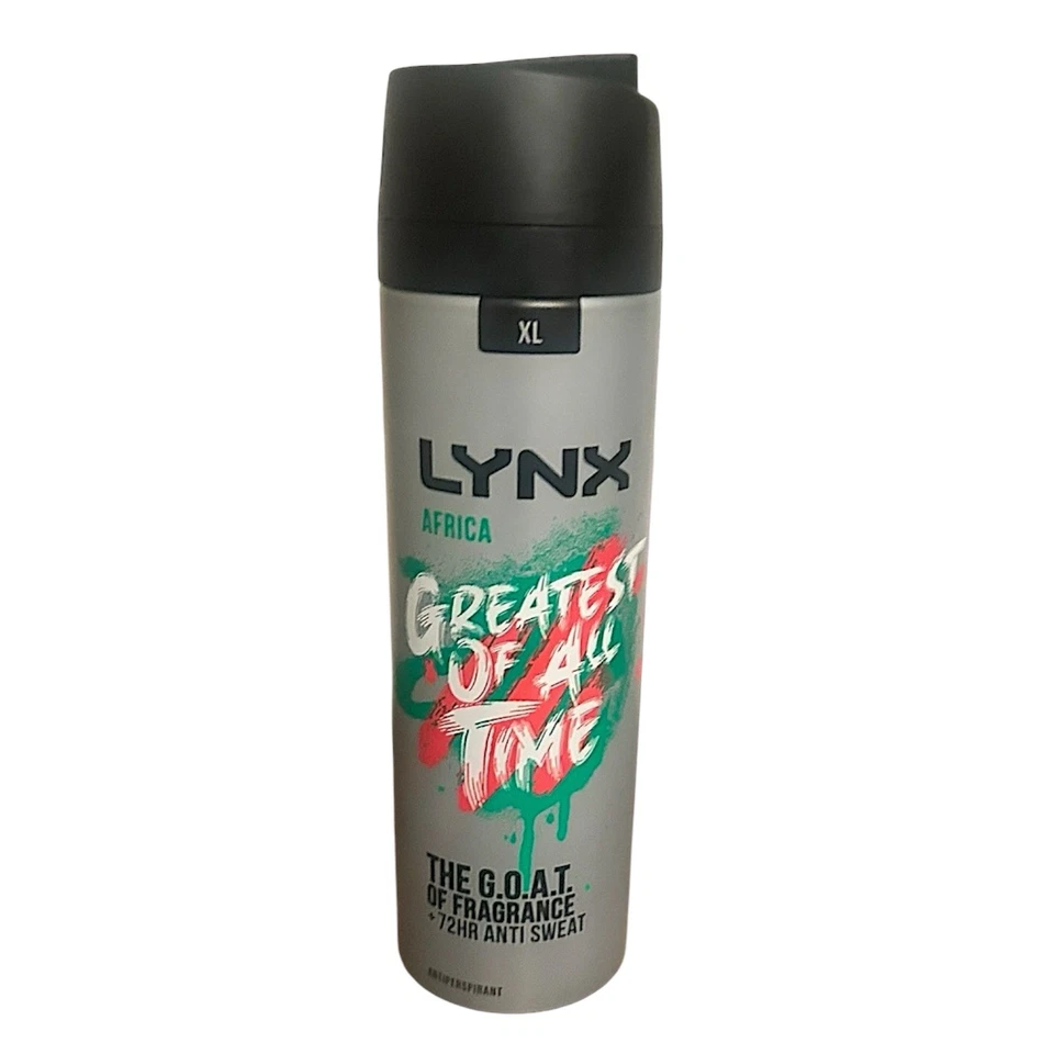 Spray desodorante Lynx Africa XL G.O.A.T. Edición rara importación Reino Unido mejor de todos los tiempos Foto 2 de 2