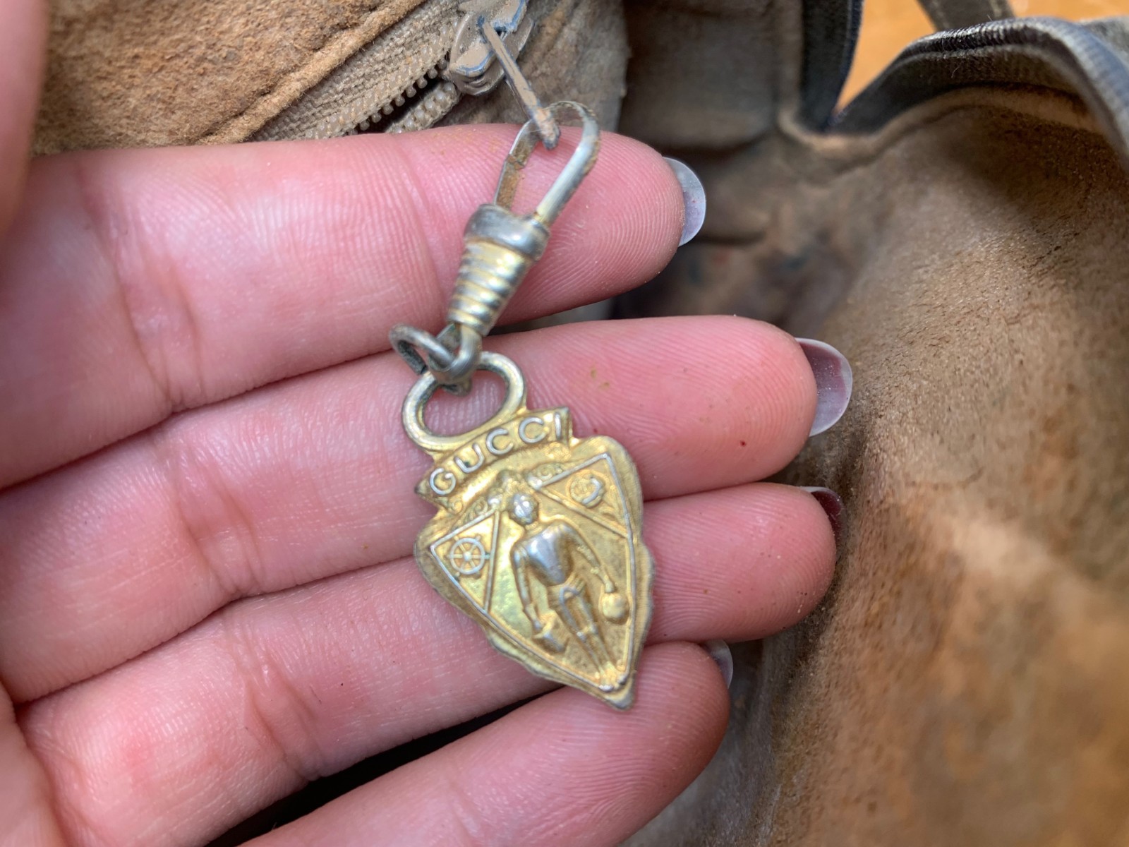 3 Small Designer Brown Geometric Pattern Purses S… - image 22