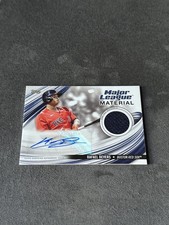 Rafael Devers 2023 Topps Major League Material Auto Autograph Relic 42/50