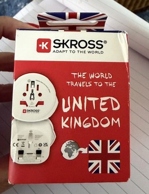 Skross PRO World Adapter 2 Pole World Travel Adapter..NEW IN BOX!!!